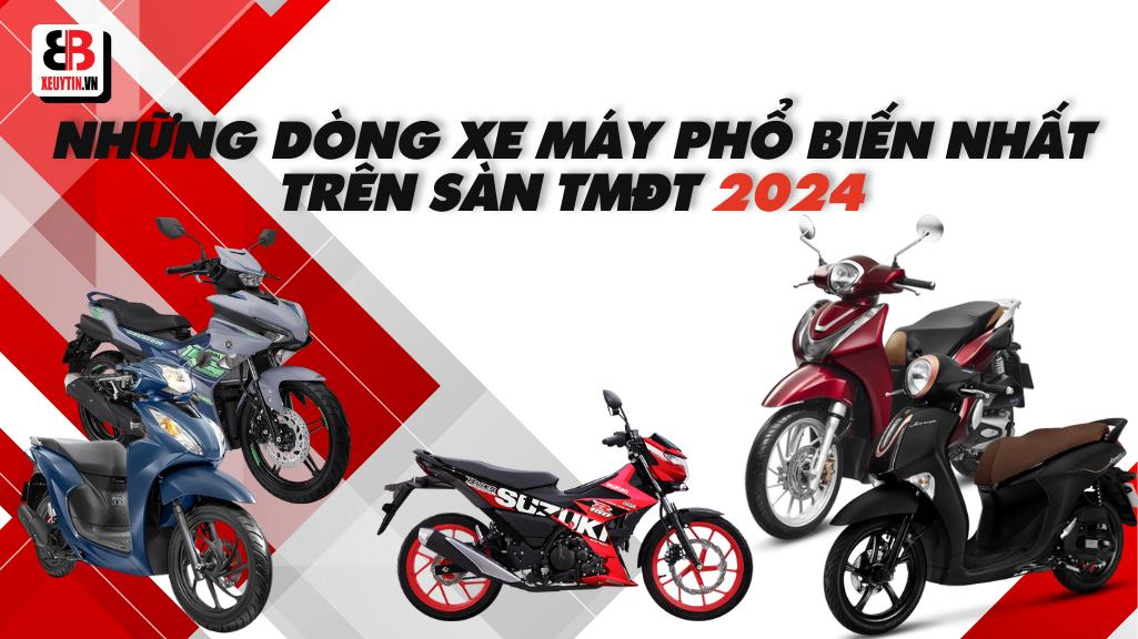 Những Dòng Xe Máy Phổ Biến Nhất Trên Sàn Thương Mại Điện Tử Năm 2024